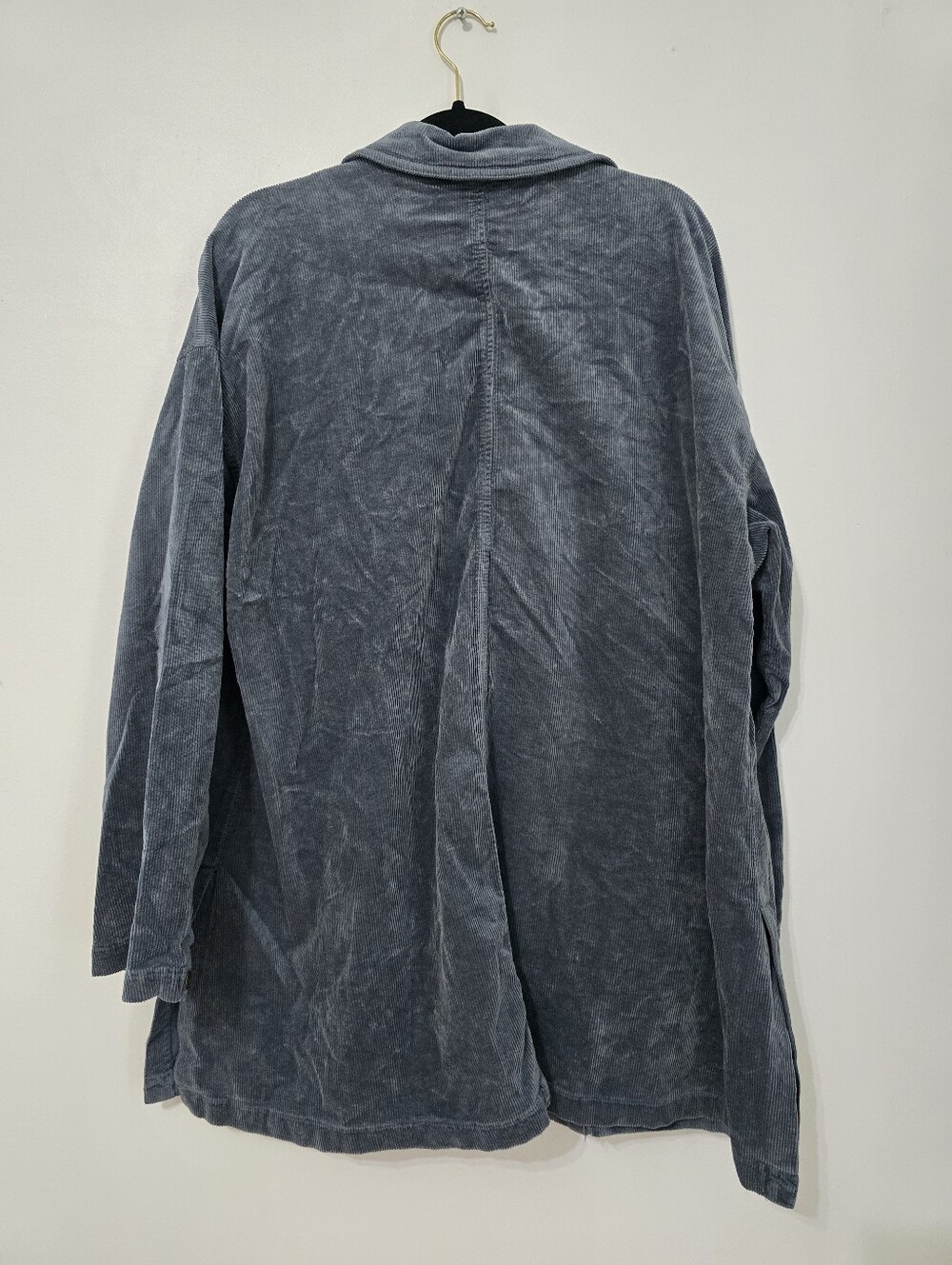 Anthropologie Pilcro Oversized Corduroy Blazer Jacket Coat Shacket Blue. - Picture 5 of 5